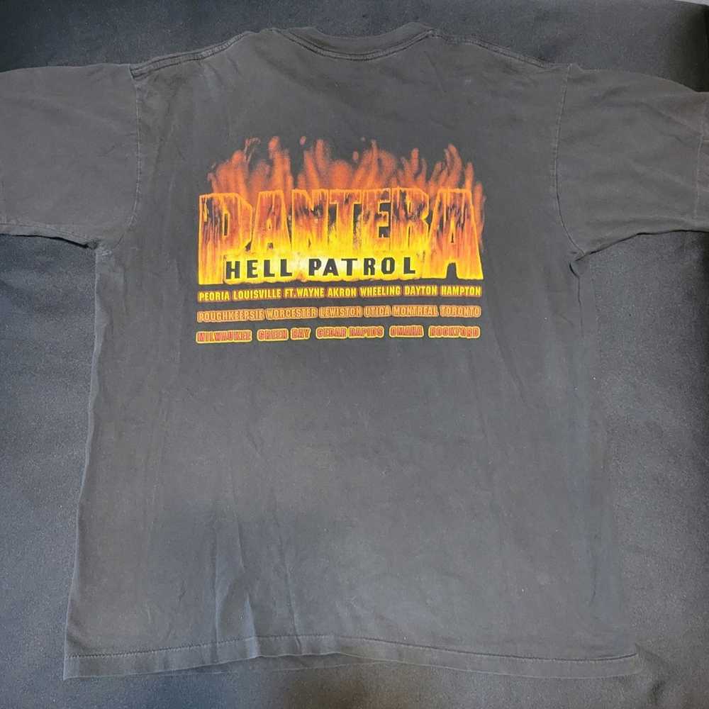 Vintage 1997 Pantera Hell Patrol Tshirt - image 8