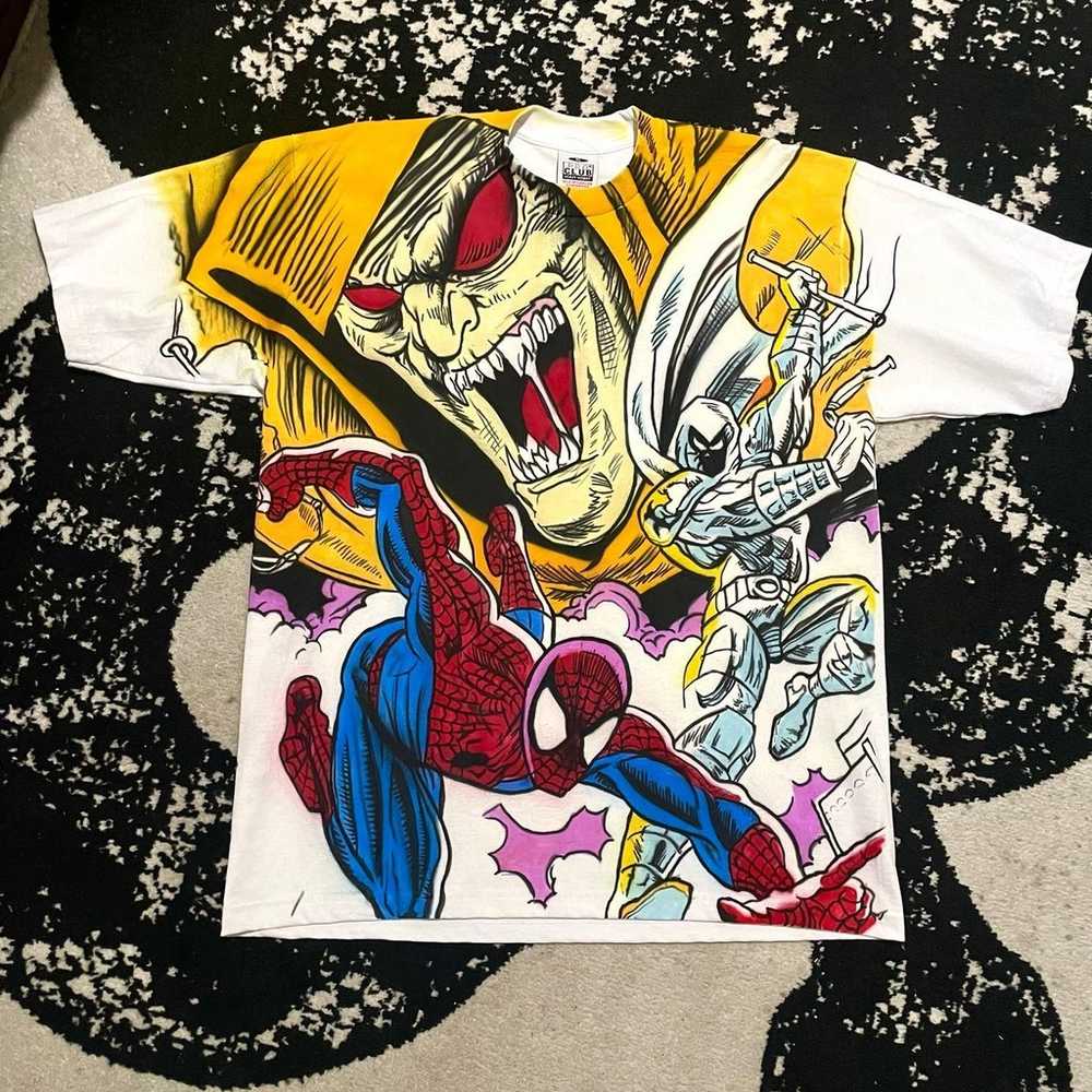 Airbrushed Marvel t-shirt - image 1