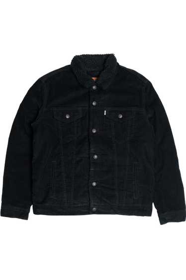 Levi's Premium Black Corduroy Faux Sherpa Lined De