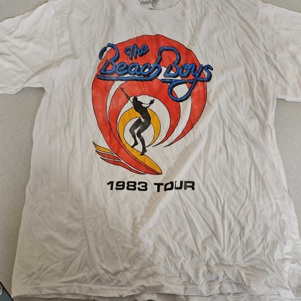 The Beach Boys Shirt Mens 2X White 100% Cotton 19… - image 1