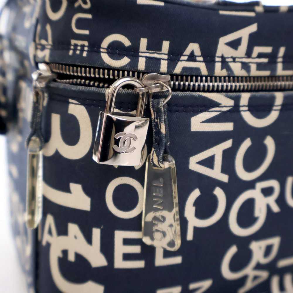 Chanel Chanel Vanity Bag Blue Canvas - image 11