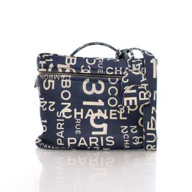 Chanel Chanel Vanity Bag Blue Canvas - image 1