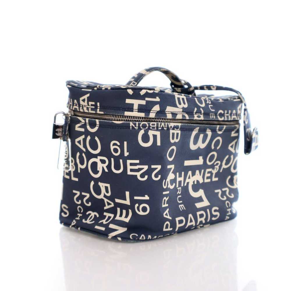 Chanel Chanel Vanity Bag Blue Canvas - image 2