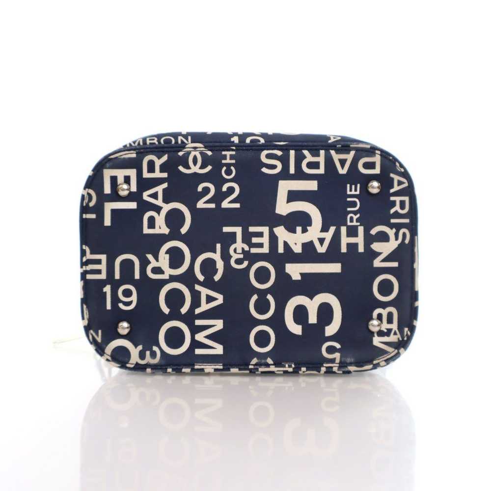 Chanel Chanel Vanity Bag Blue Canvas - image 6