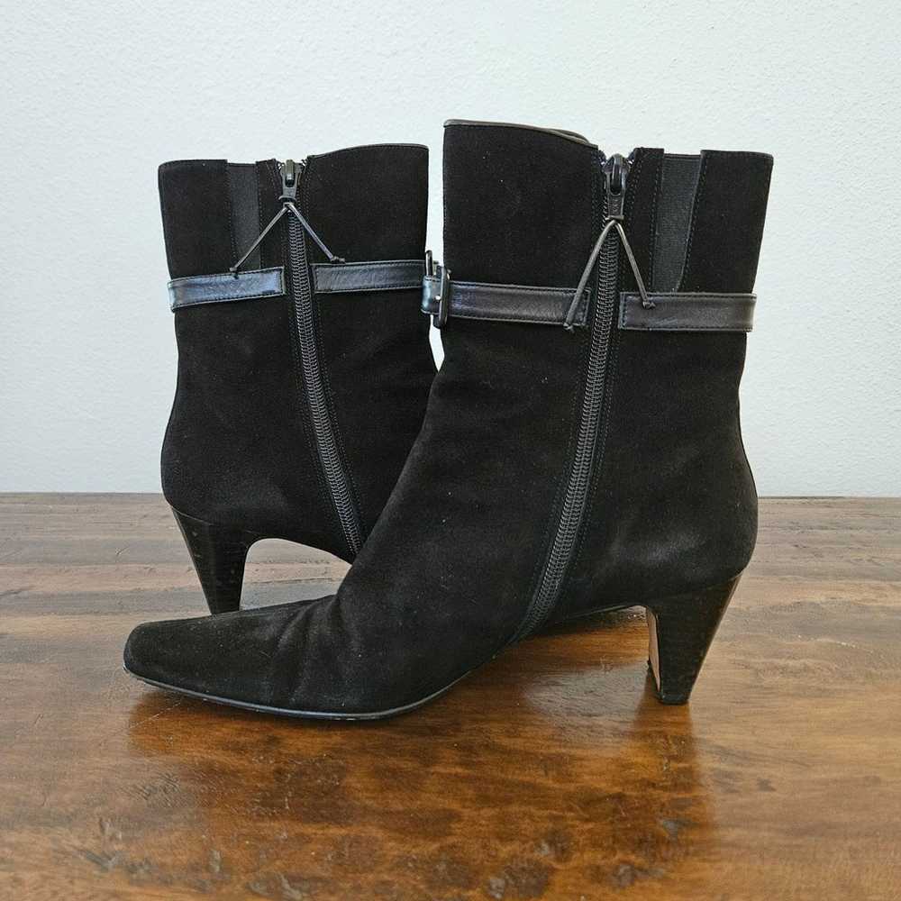 Donald Pliner leather booties in black - image 2