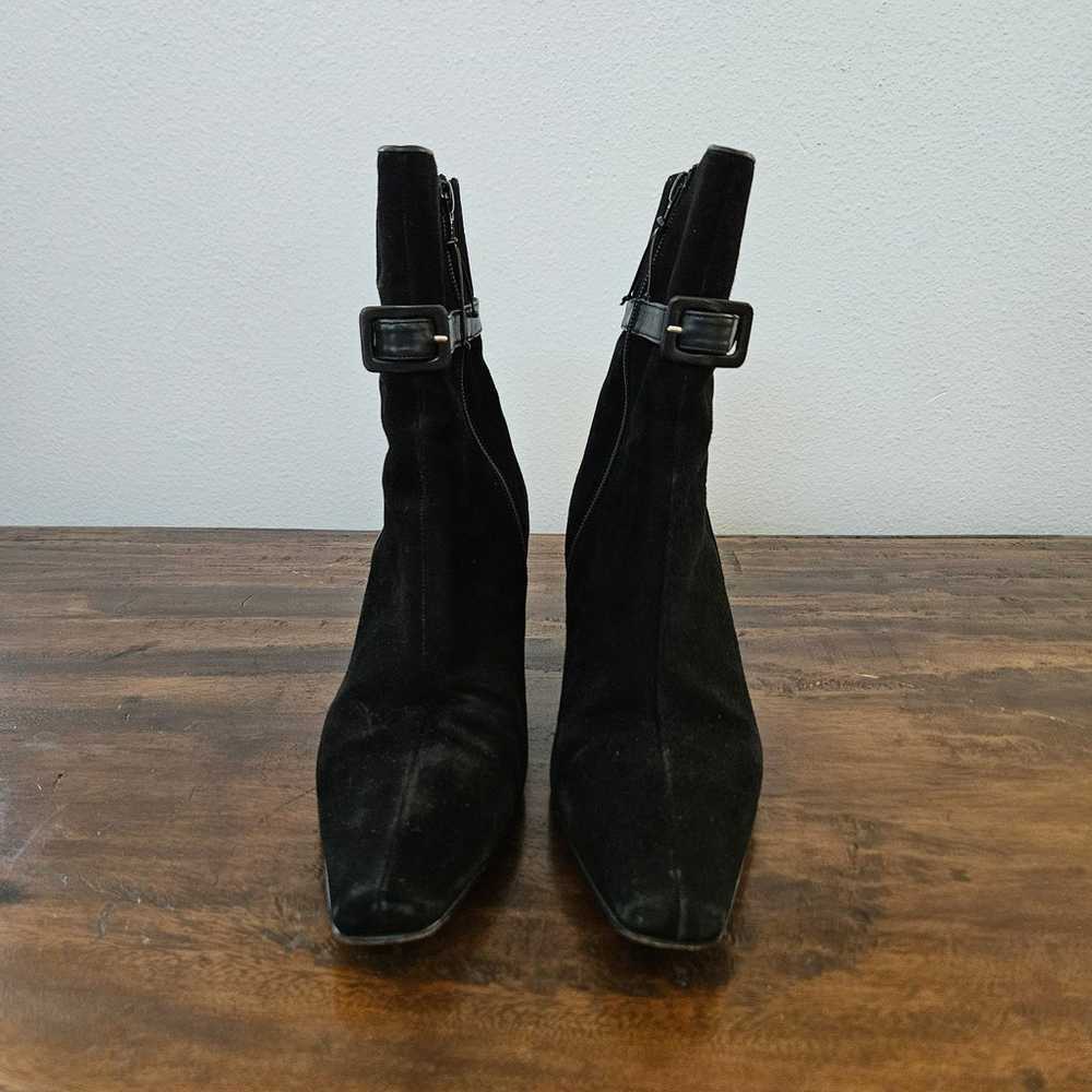 Donald Pliner leather booties in black - image 4