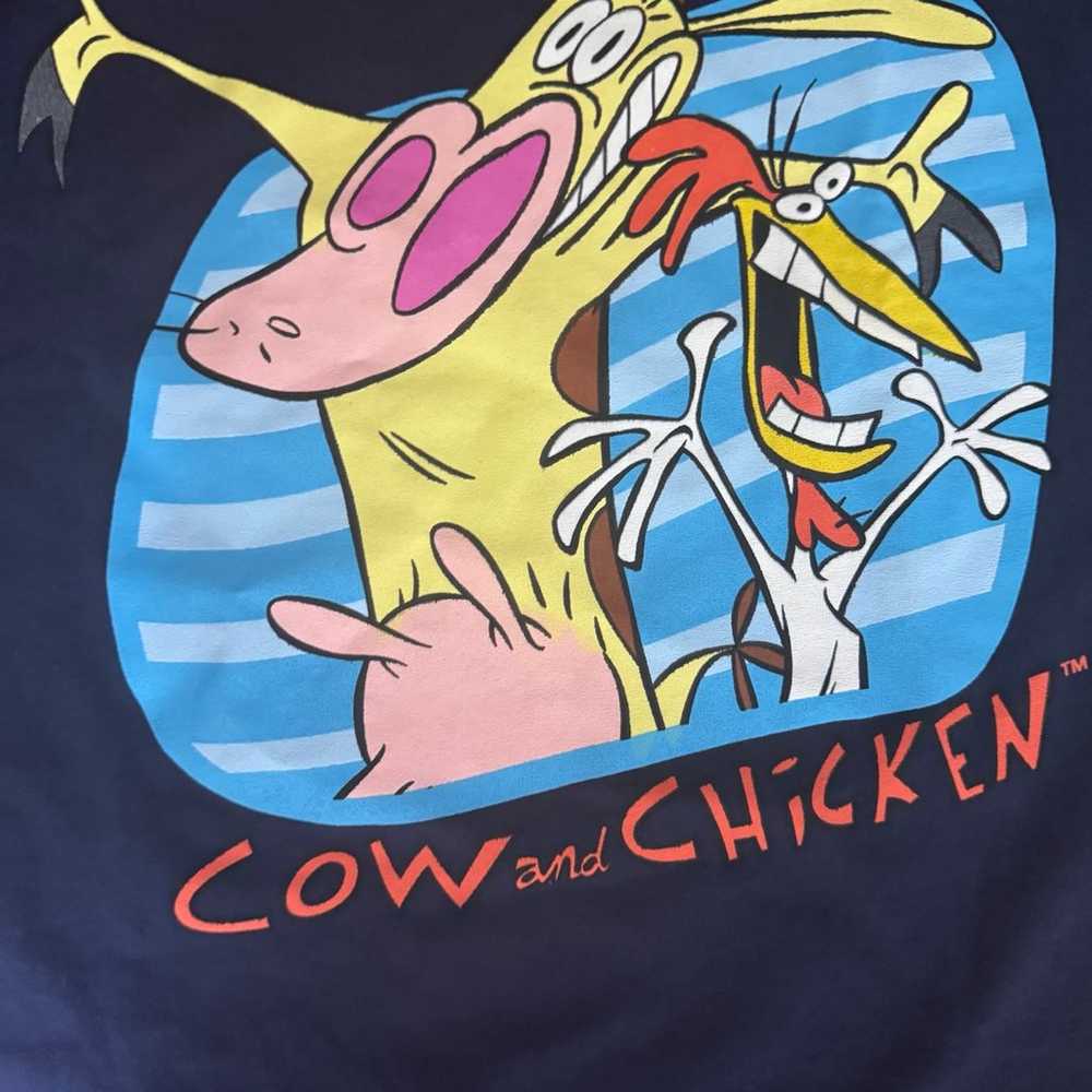 Vintage Cow and Chicken Tee - image 2