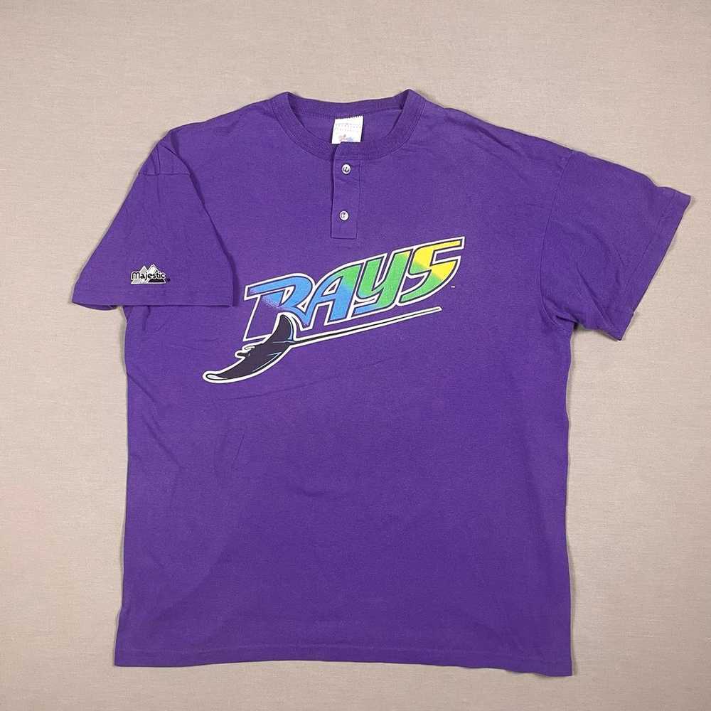 Vintage Tampa Bay Devil Rays Shirt Mens 2XL Purpl… - image 1