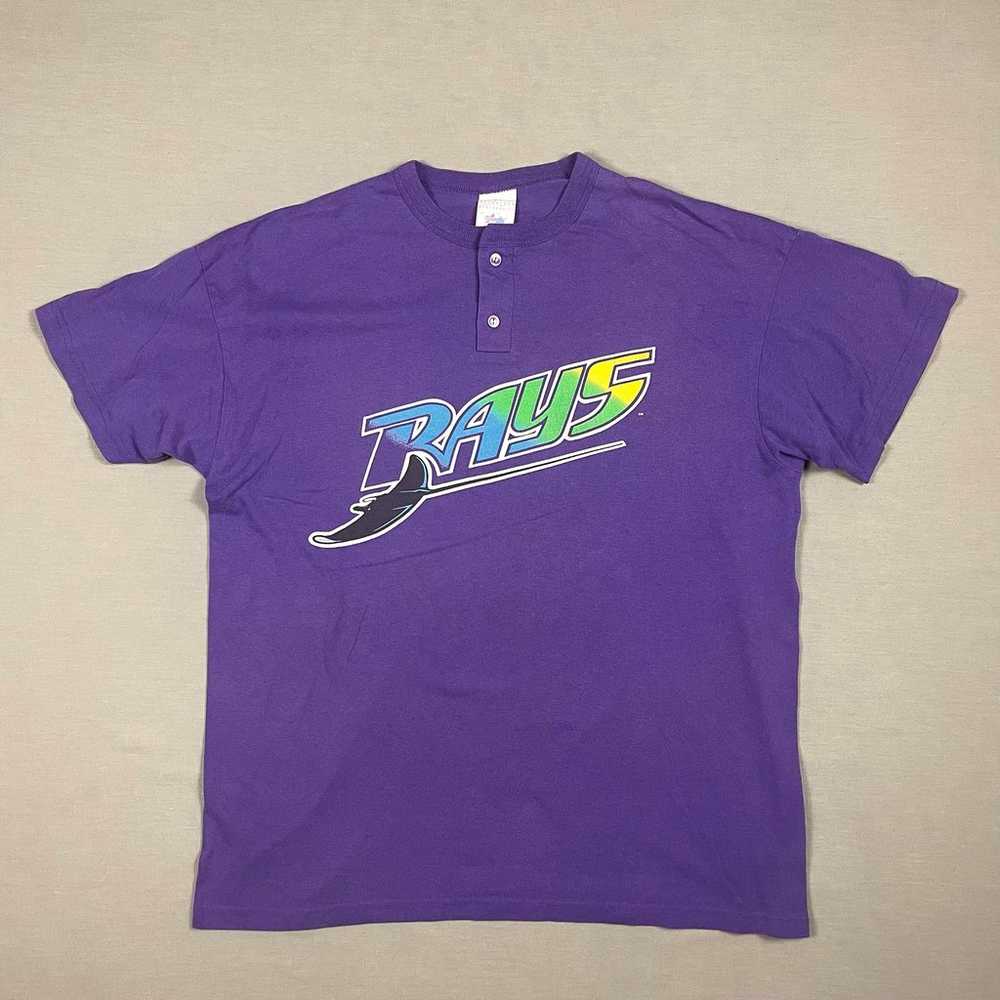 Vintage Tampa Bay Devil Rays Shirt Mens 2XL Purpl… - image 2