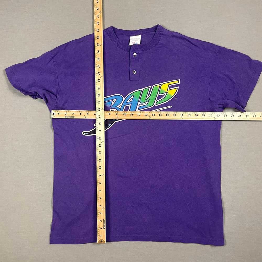 Vintage Tampa Bay Devil Rays Shirt Mens 2XL Purpl… - image 8