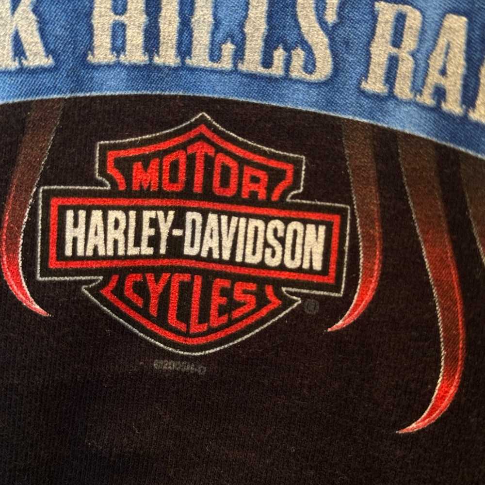 Vintage Y2K sturgis Harley Davidson Shirt 2005 Bl… - image 5