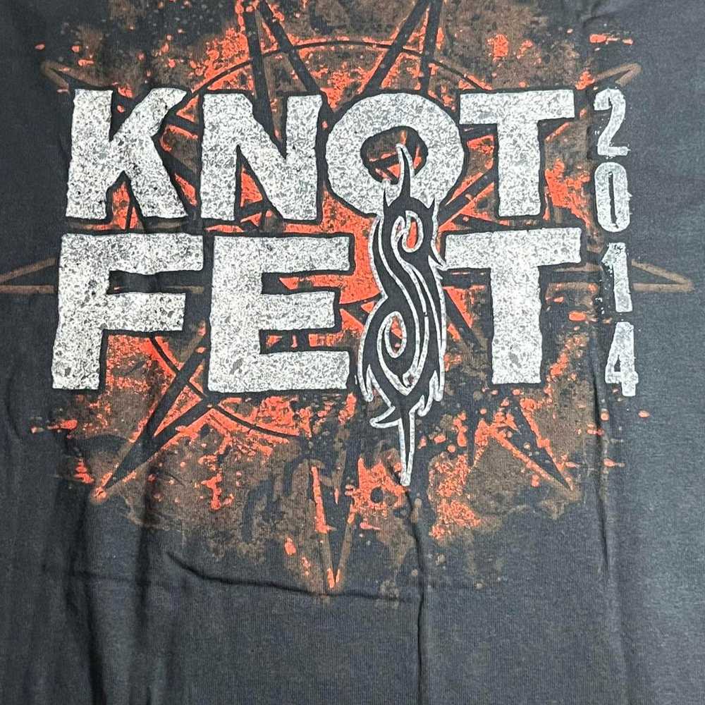 Slipknot	T-shirt Knotfest 2014 Masked Goat Tee 2XL - image 5