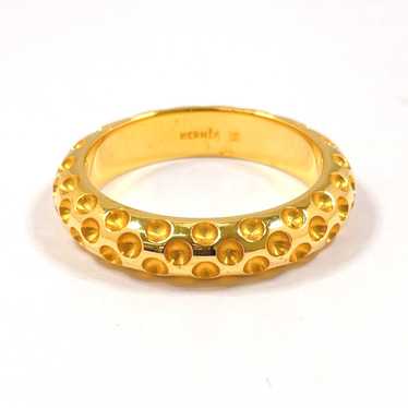 HERMES Scarf ring plating gold Dot Women Used Aut… - image 1