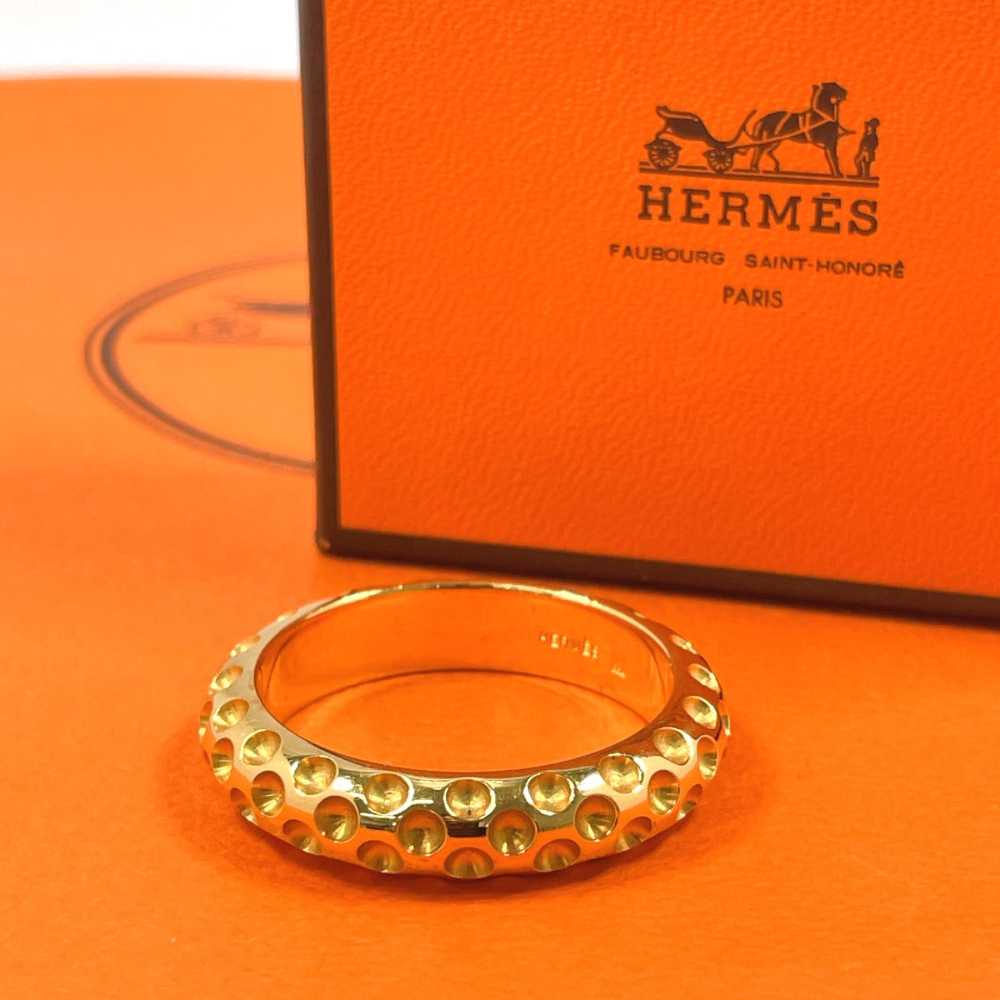 HERMES Scarf ring plating gold Dot Women Used Aut… - image 2