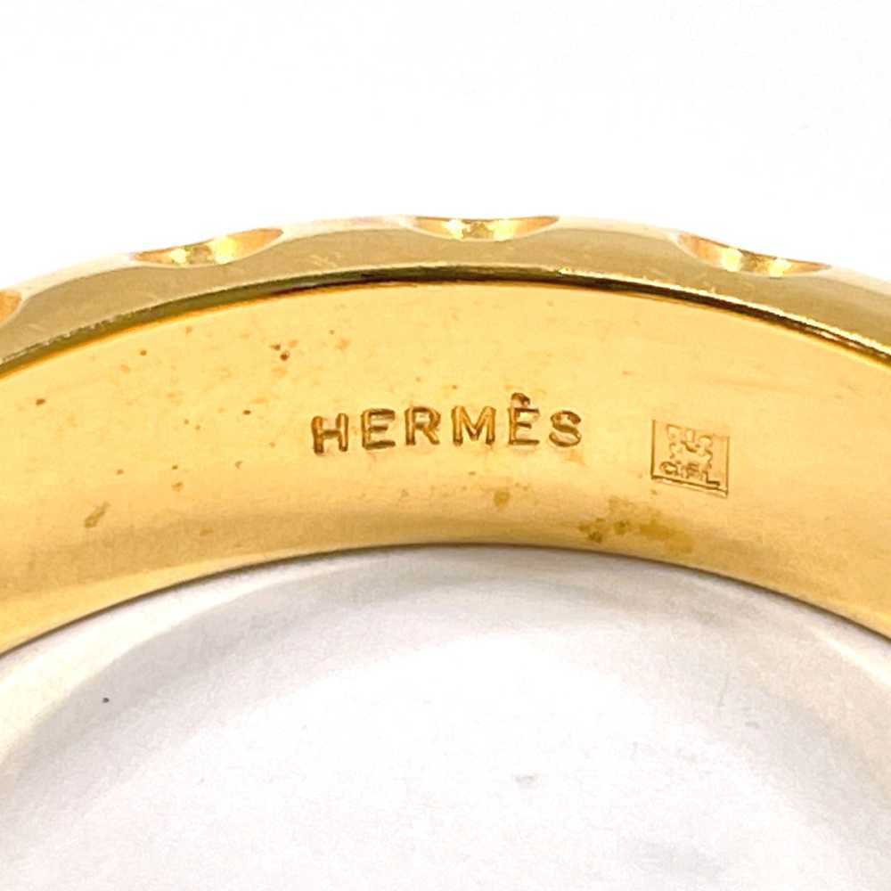 HERMES Scarf ring plating gold Dot Women Used Aut… - image 4