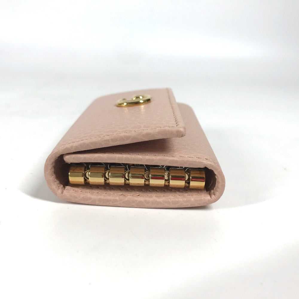 GUCCI Key case Key holder 456118 leather pink GG … - image 4