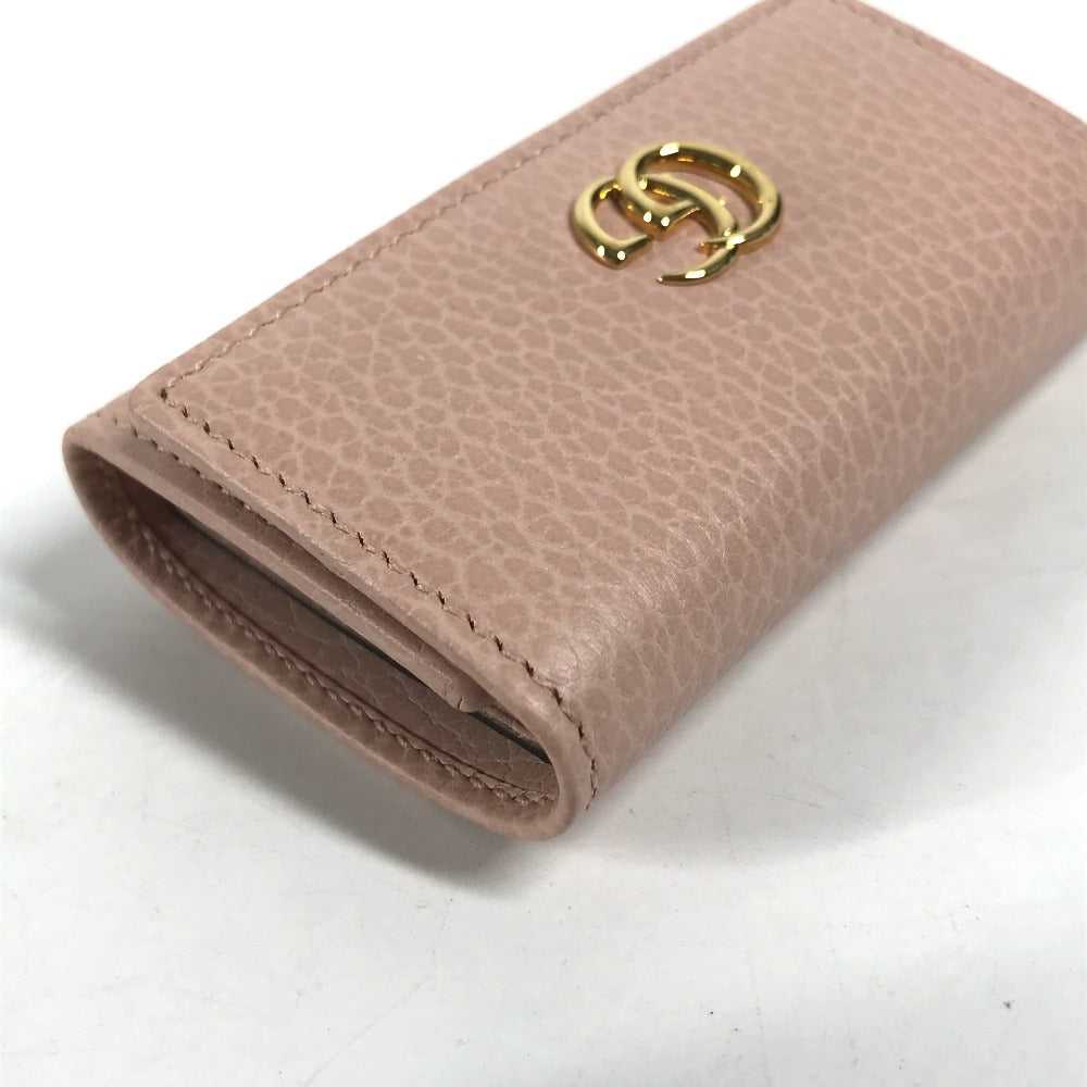 GUCCI Key case Key holder 456118 leather pink GG … - image 6