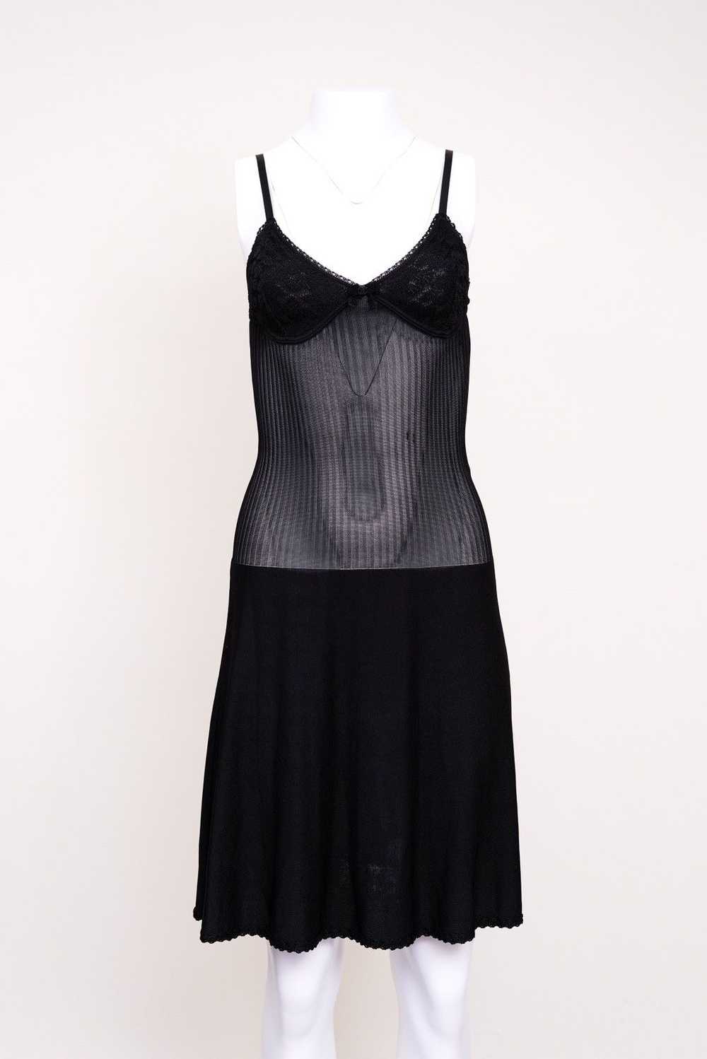 Chanel Chanel S/S 2008 Sheer Panel Lace Knit Dress - image 2