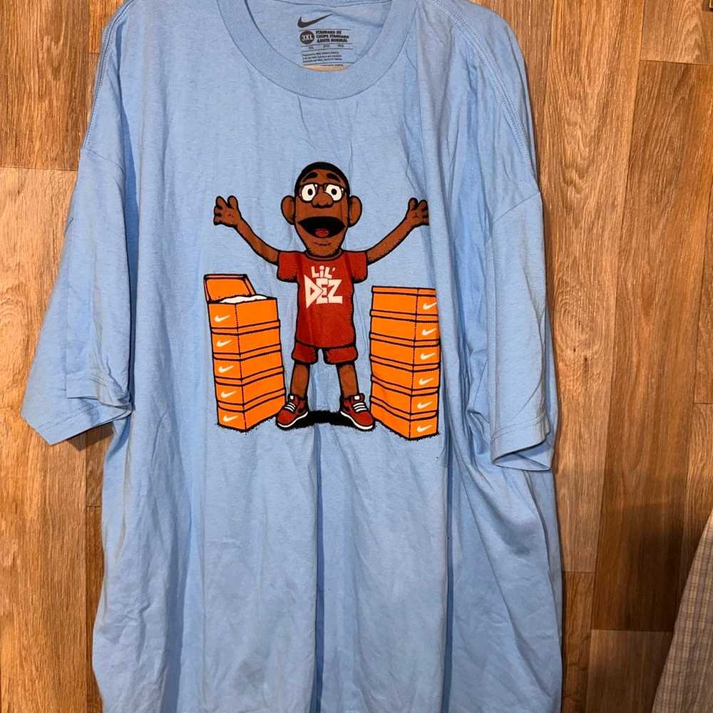 Nike Lil Dez T-Shirt Light Blue Size 3XL  Vintage… - image 1