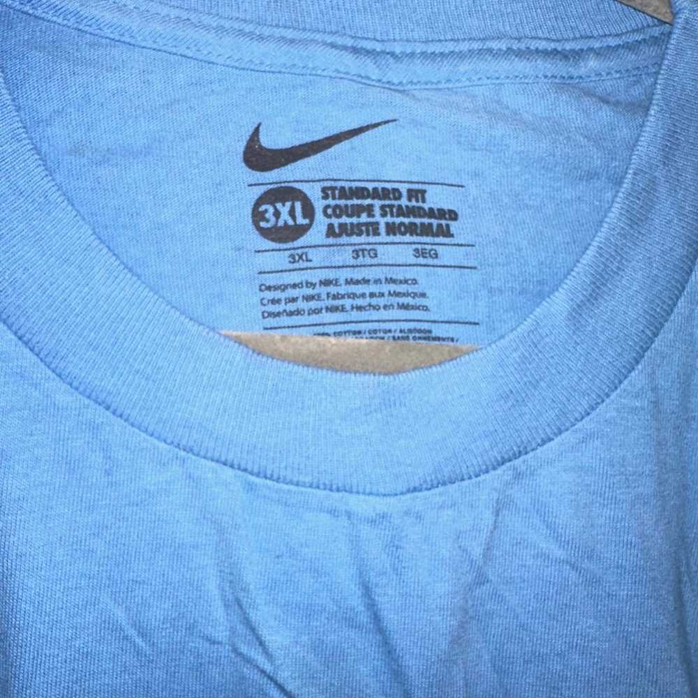 Nike Lil Dez T-Shirt Light Blue Size 3XL  Vintage… - image 2