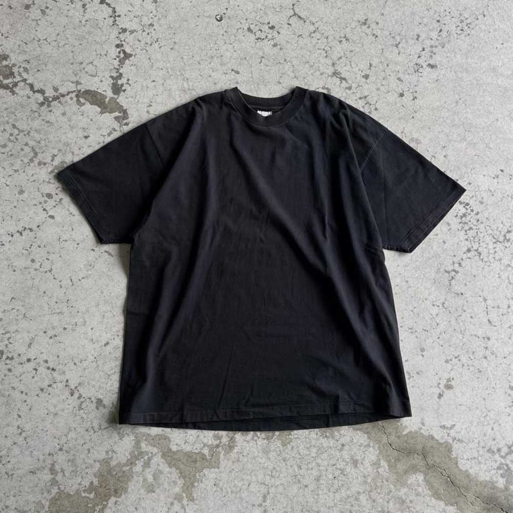 Vintage Hanes t-shirt, black, plain, retro, 90s, … - image 2