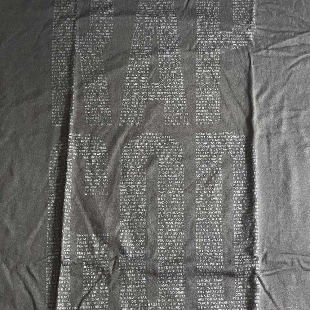 Eminem	Rap God Lyrics TT-shirt - Marshal Mathers … - image 3