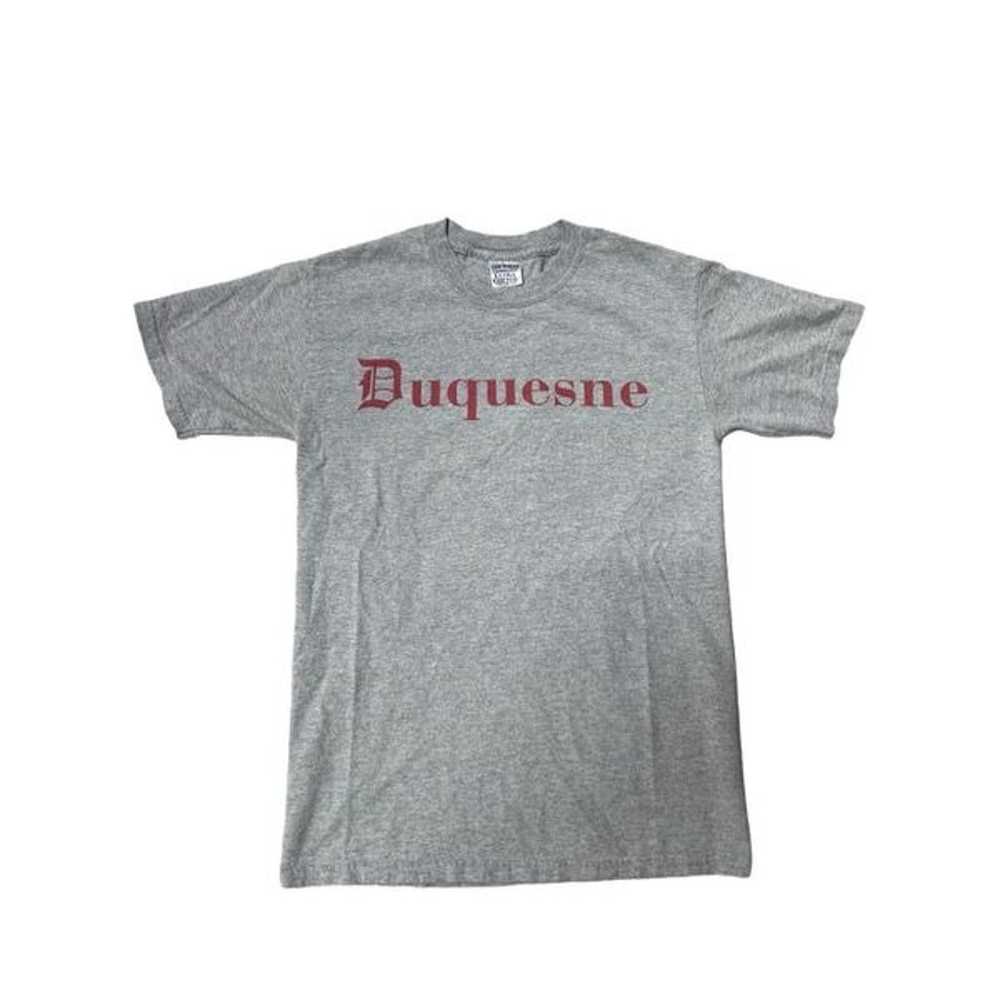 Vintage Y2K Duquesne Gildan Tshirt spell out - image 1