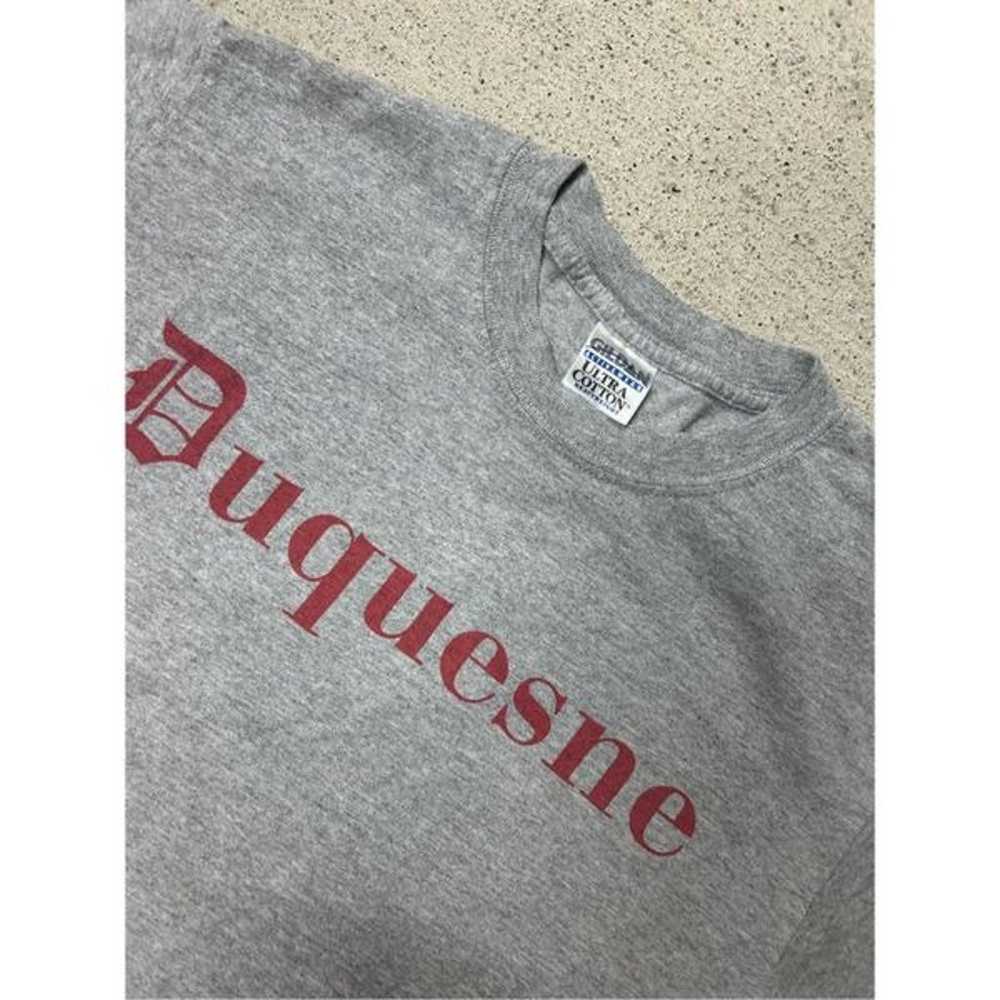 Vintage Y2K Duquesne Gildan Tshirt spell out - image 3