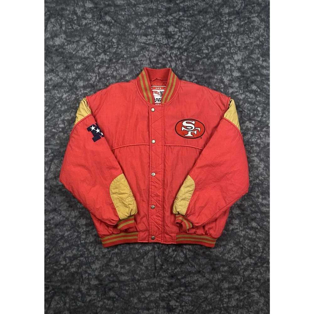 NFL VTG Nutmeg Jacket Puffer San Francisco 49ers … - image 1