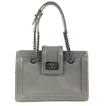 Chanel Chanel Reverso Boy Tote Iridescent Grey Pat