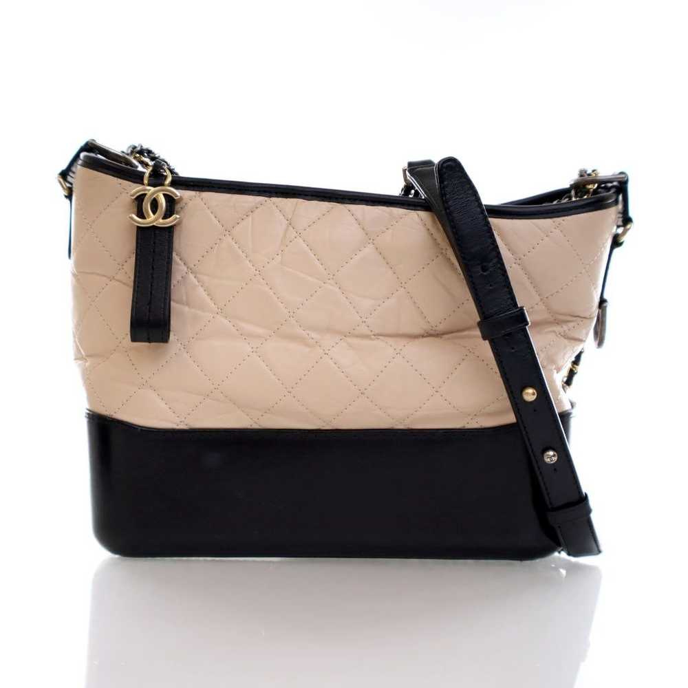 Chanel Chanel Gabrielle Hobo Bag Beige Distressed… - image 1