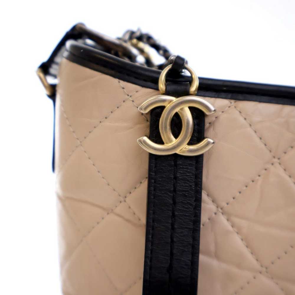 Chanel Chanel Gabrielle Hobo Bag Beige Distressed… - image 4