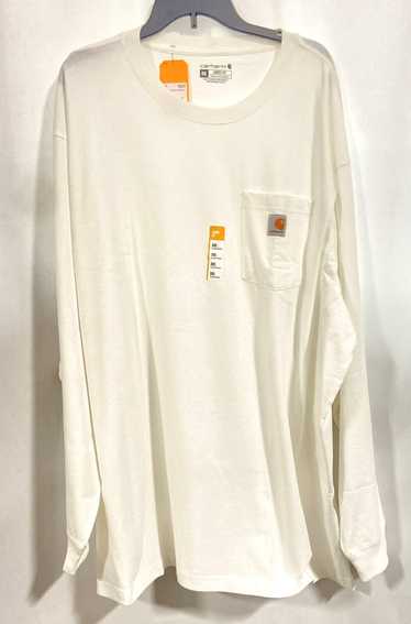 Carhartt Mens White Cotton Loose Fit Heavyweight L