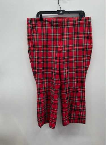 J.crew Women Black/red Plaid Kelsey Pants Sz 16 NW