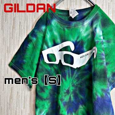 C909 【GILDAN】 Short-sleeved Tie-dye Print T-shirt… - image 1