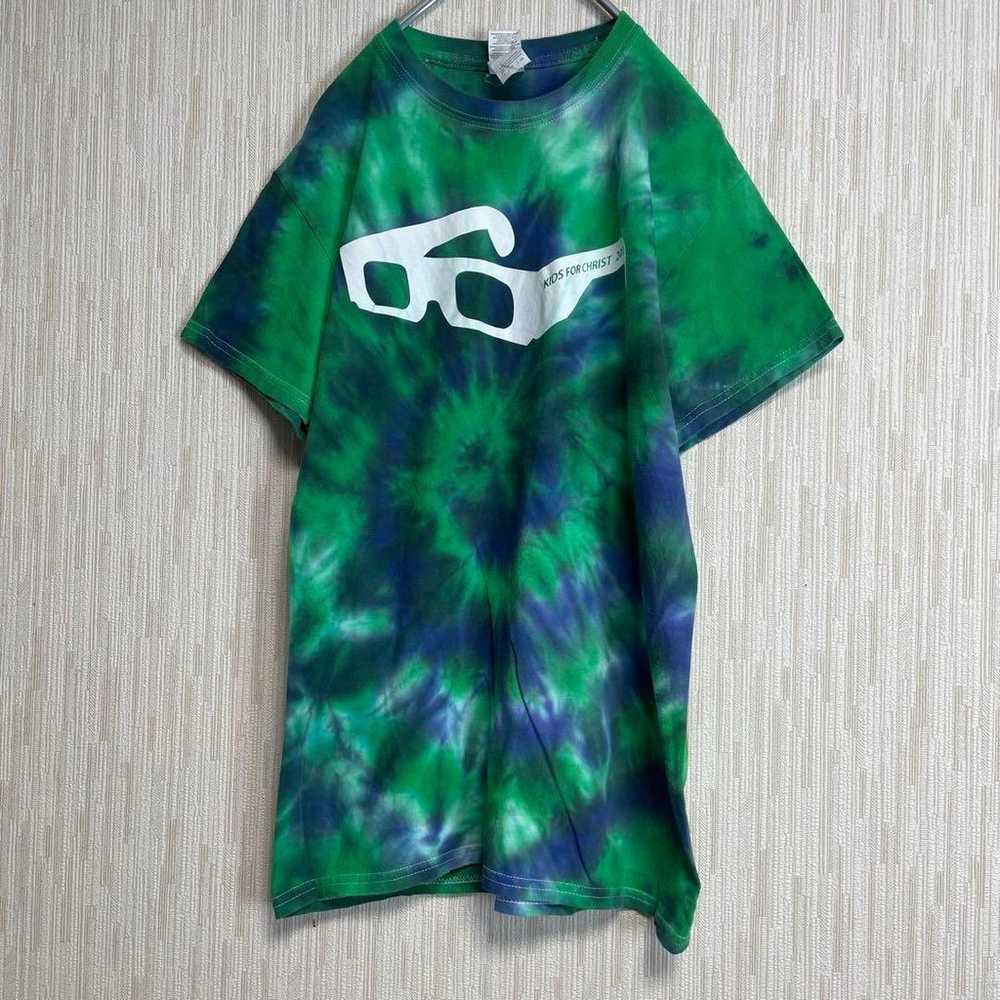 C909 【GILDAN】 Short-sleeved Tie-dye Print T-shirt… - image 2