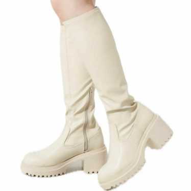 Chico Thick-soled Chunky Stretch Long Boots - image 1