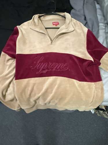 Supreme Supreme velour pull over