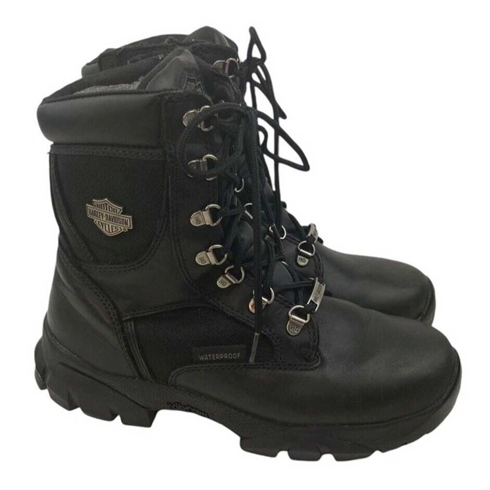 *Harley Davidson Boot Womens Size 8 Black Leather… - image 5