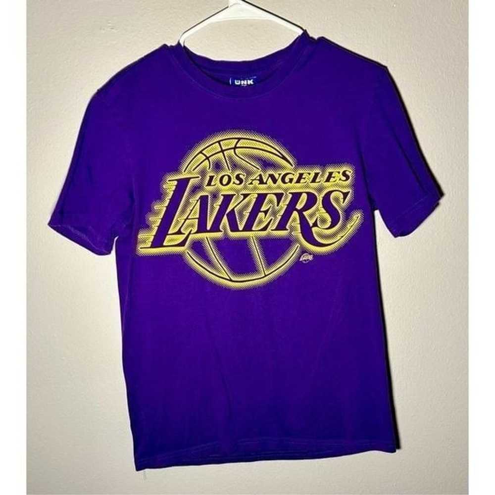 Vintage Los Angeles Lakers UNK NBA Blue Label Pur… - image 1