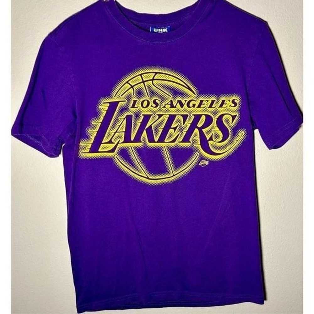 Vintage Los Angeles Lakers UNK NBA Blue Label Pur… - image 2