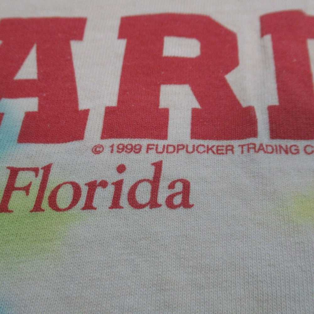 VINTAGE 90s Fudpucker Lifeguard Bar T-Shirt Tie D… - image 8