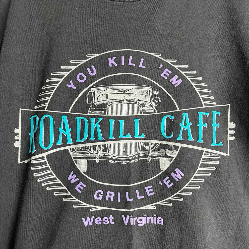 Vintage roadkill cafe short sleeve t shirt men’s … - image 3