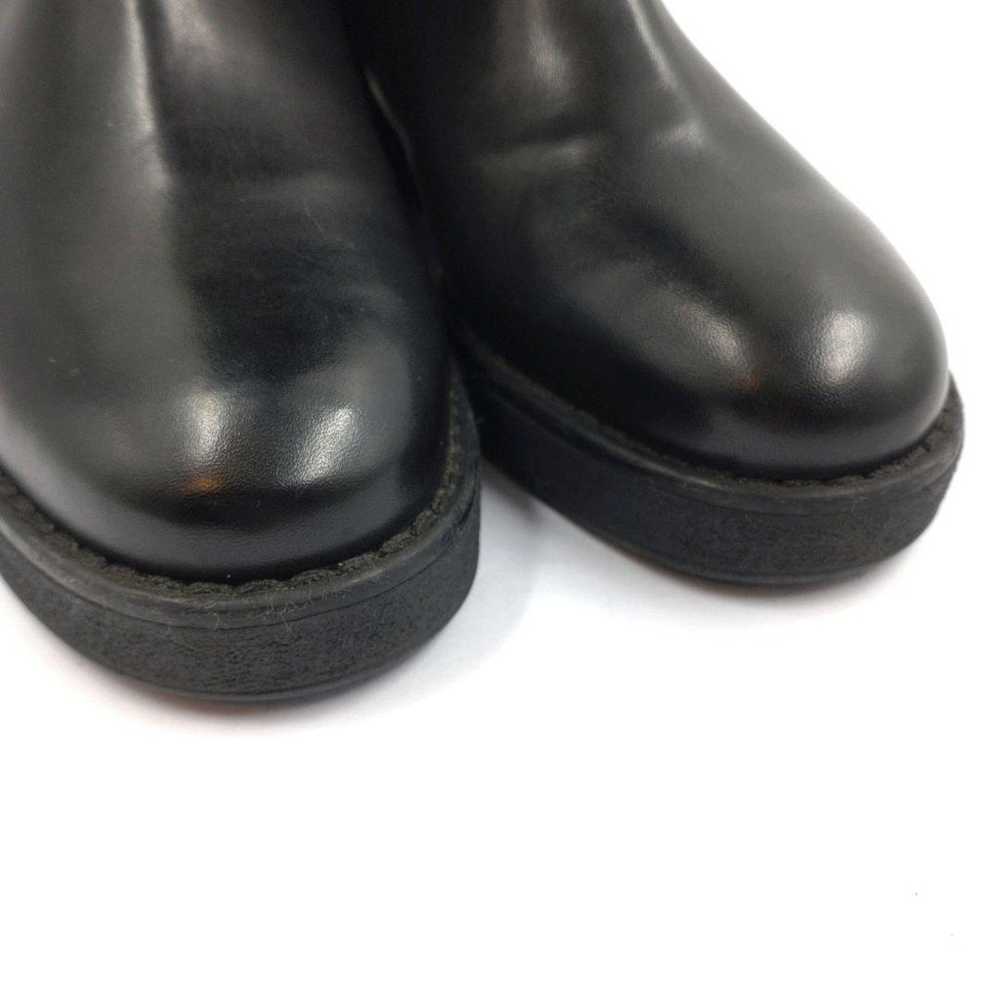 GEOX Geox Genuine Leather Long Boots Black Size 3… - image 4