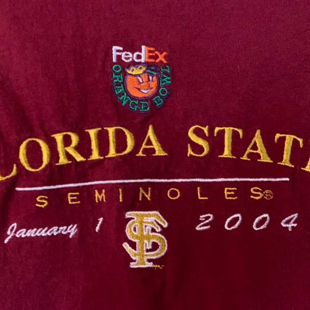 2004 Fl State seminoles orange bowl t - image 4