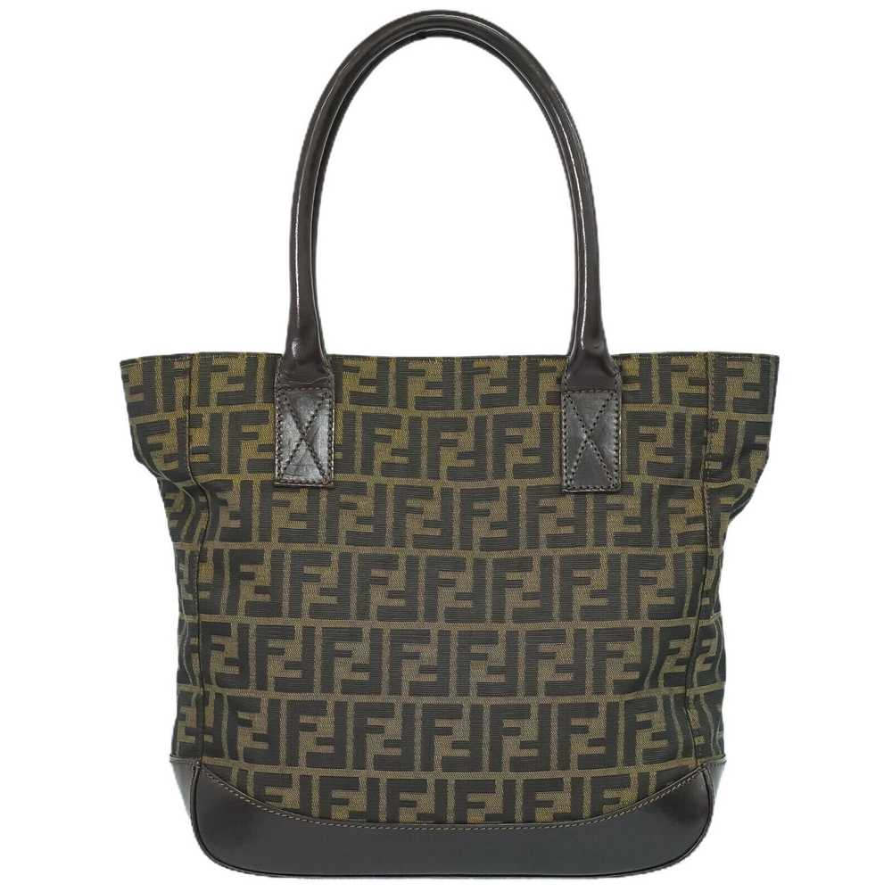 Fendi Zucca Black Canvas Handbag (Pre-Owned) - image 1