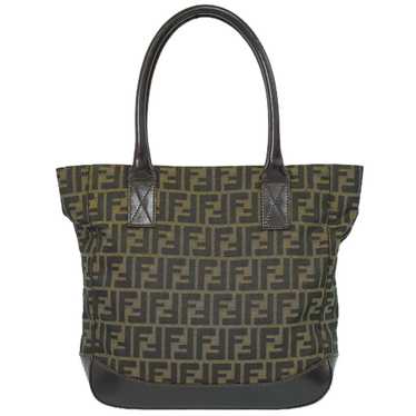 Fendi Zucca Black Canvas Handbag (Pre-Owned) - image 1