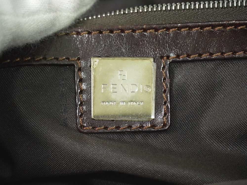 Fendi Zucca Black Canvas Handbag (Pre-Owned) - image 7