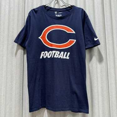 【】USA Vintage NIKE Football Logo Print T-shirt