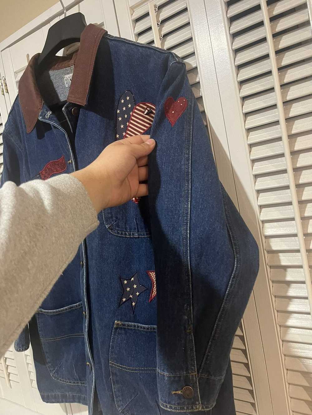 Streetwear × Vintage 90s Denim USA Chore Coat - image 4